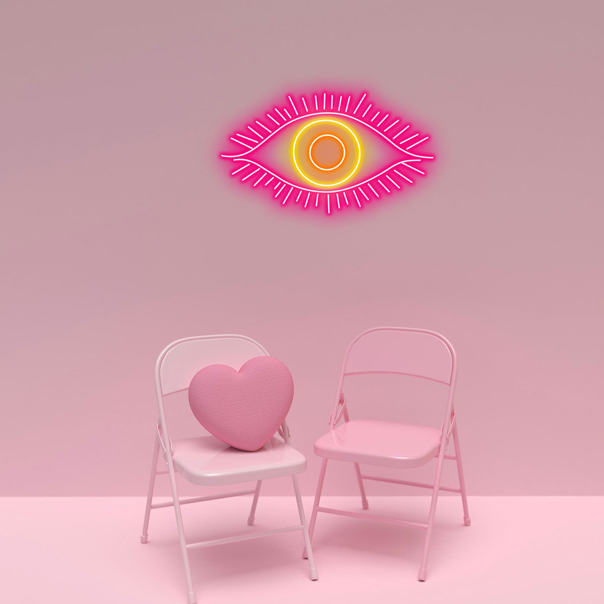 Eye - Shaped Aesthetic Wall Decor for LED neon sign product image
