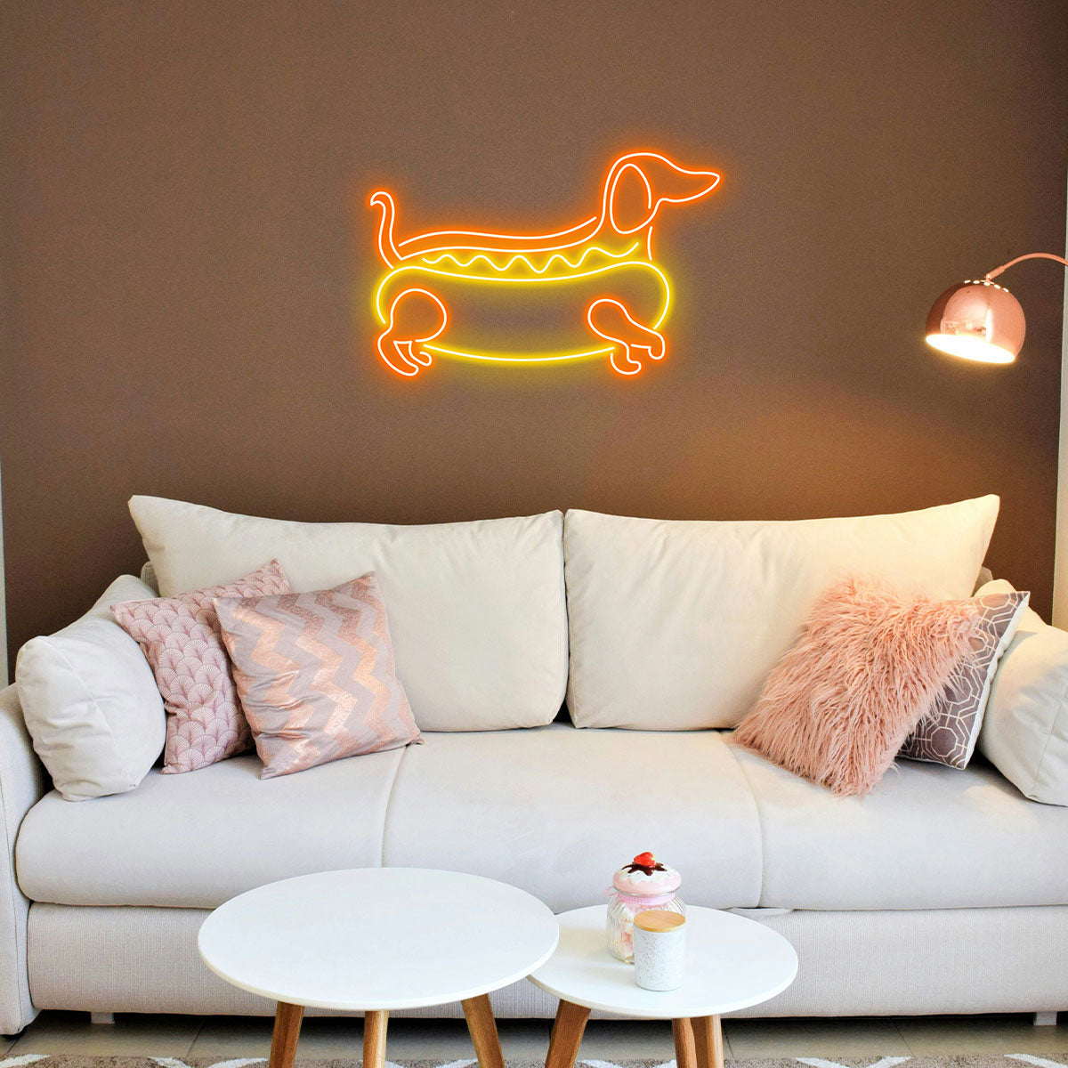 Custom Hotdog Puppy for Kids Room LED neon sign by NeonCS