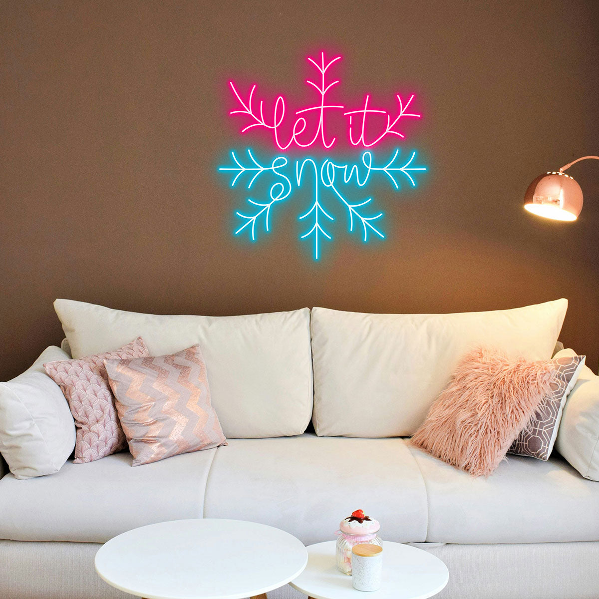 Let It Snow for Winter Decor Perfect LED neon sign by NeonCS