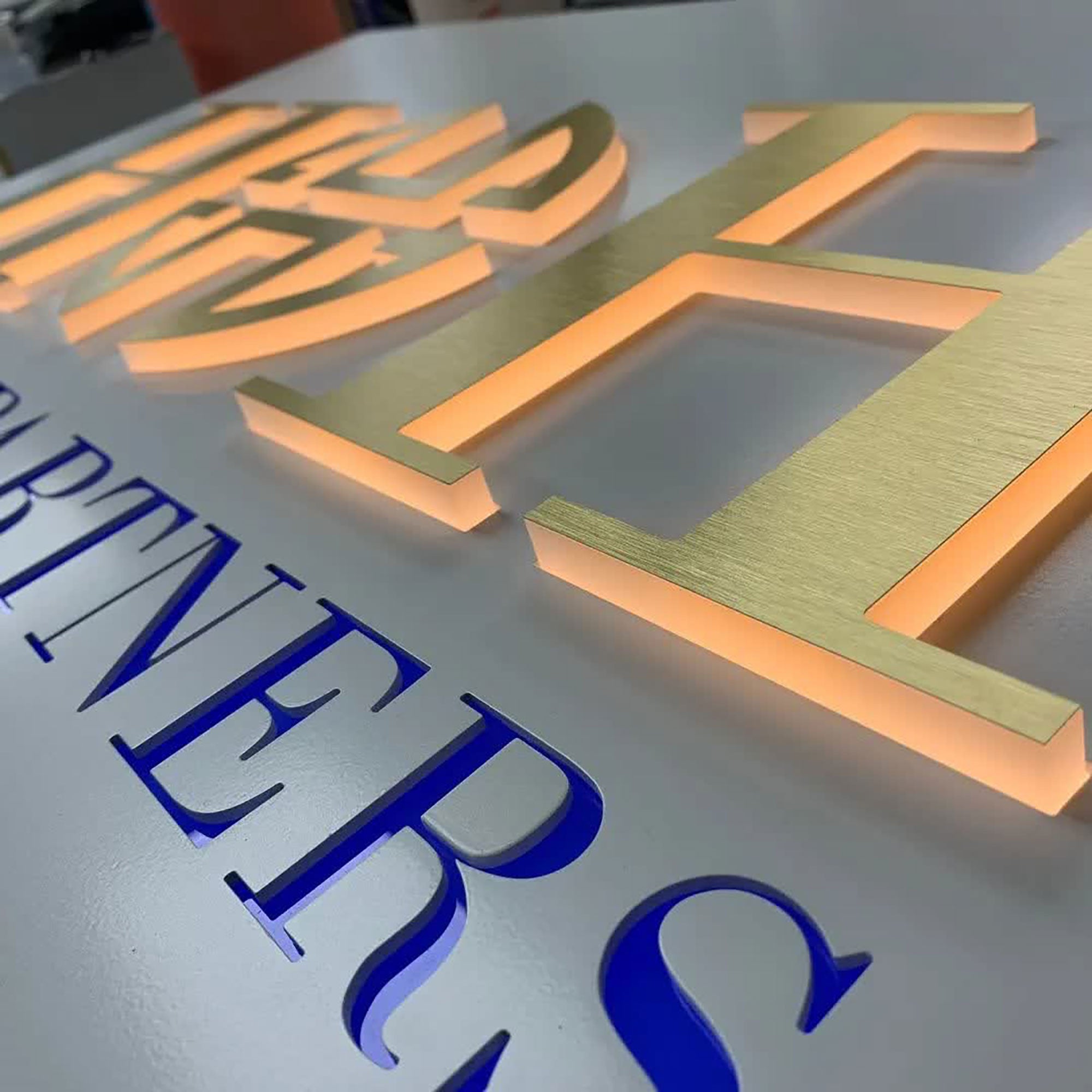 Commercial Custom Exterior Box Front LED neon sign product image