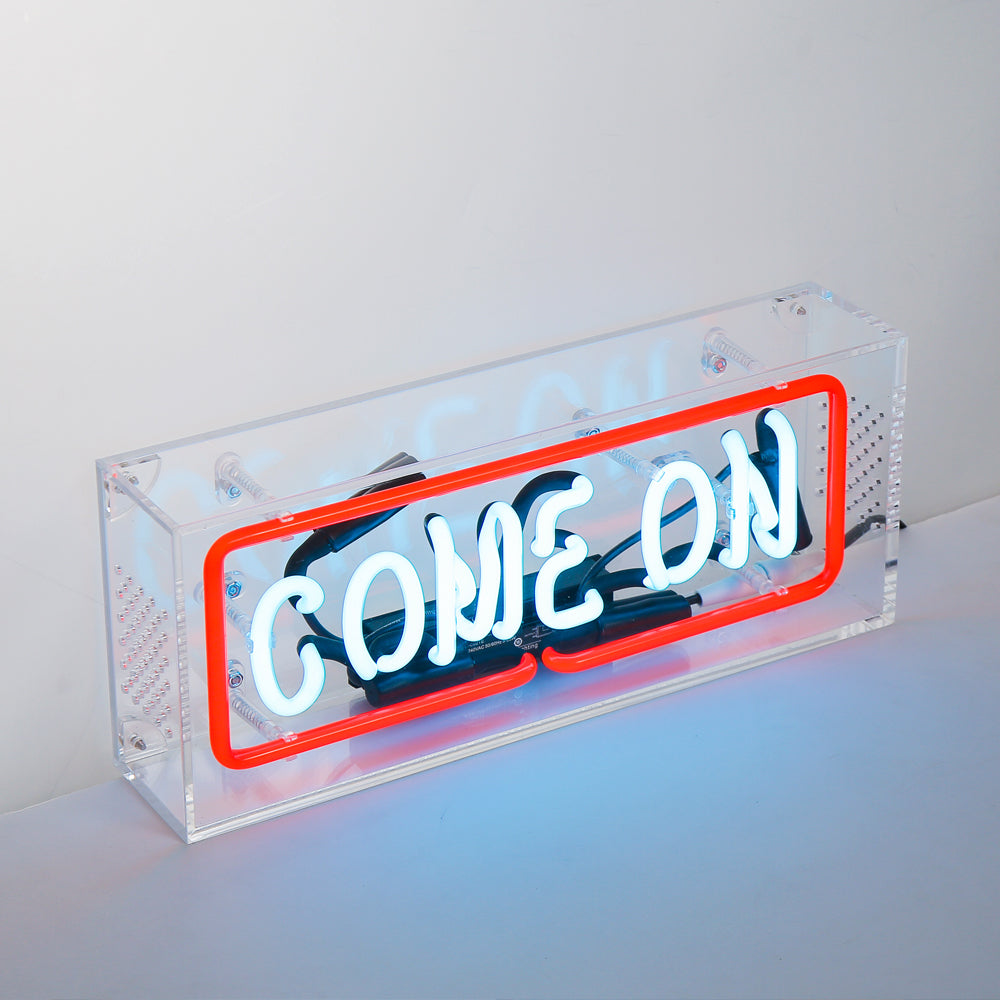 Come On" Neon Lighting Sign Table Box LED neon sign product image