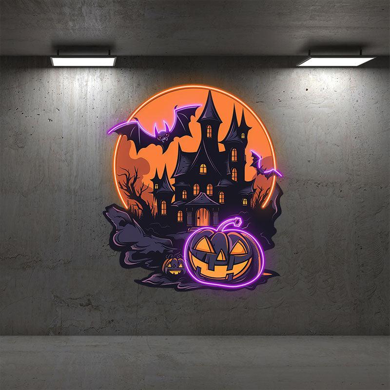 Dark Castle Halloween Light Spooky LED neon sign product image