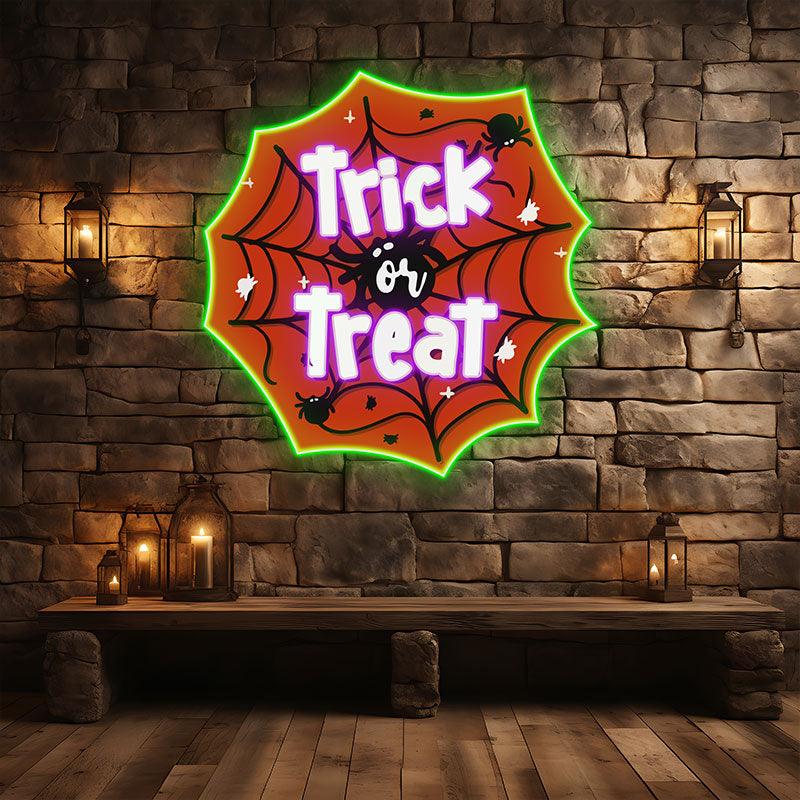 Creepy Spider Web Spooky LED LED neon sign product image
