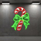 Good Wishes: Green Bow Tie Decorated LED neon sign product image