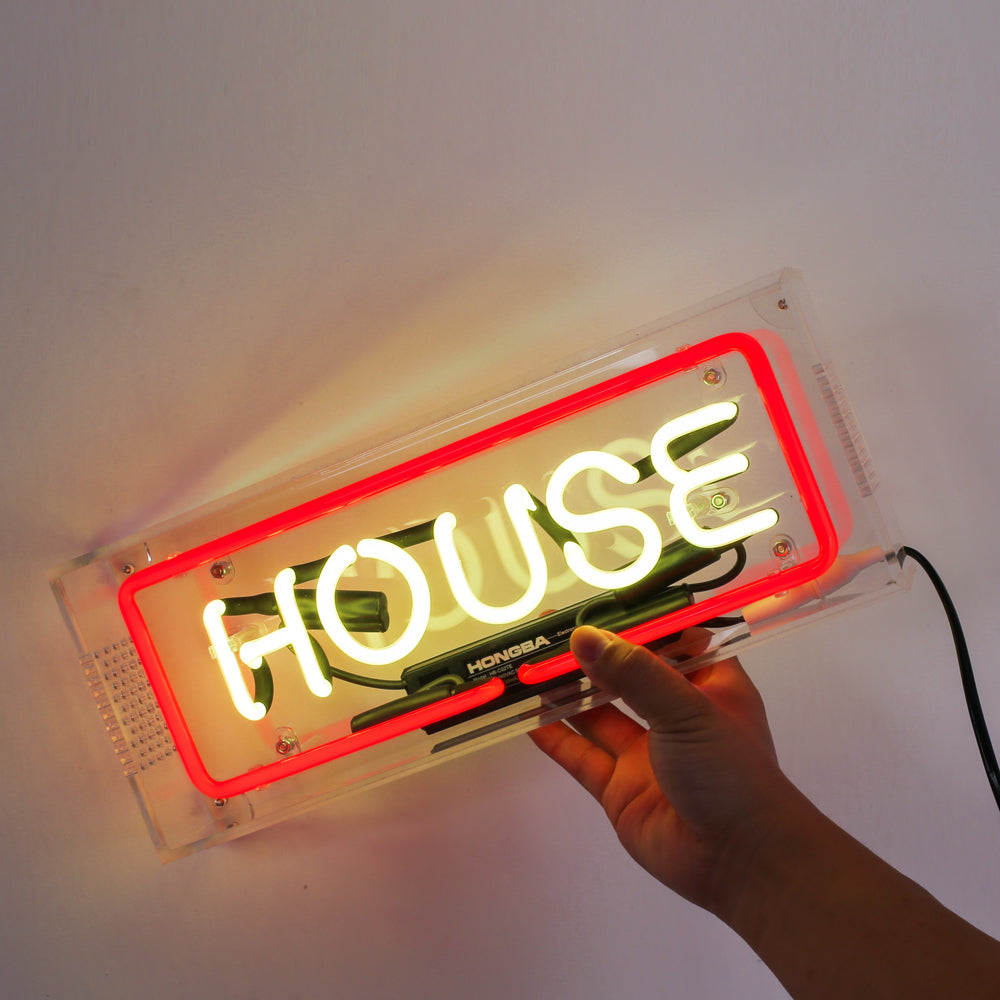 House" Neon Lighting Sign Table Box LED neon sign product image
