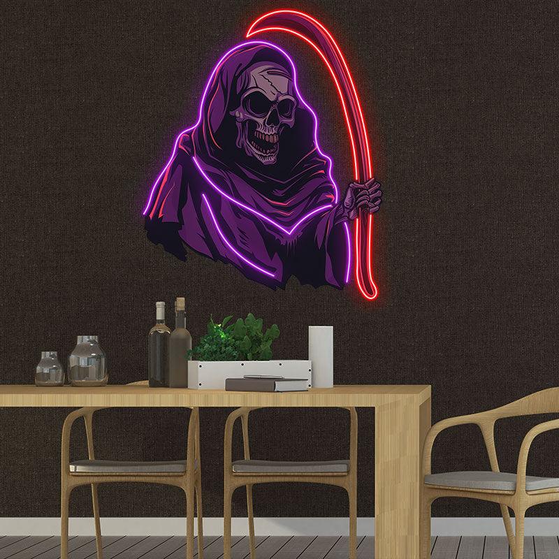 Eerie Grim Reaper Ghost Decoration LED neon sign product image