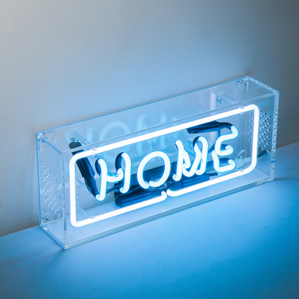 Ice Blue Lighting"home" Home LED neon sign product image