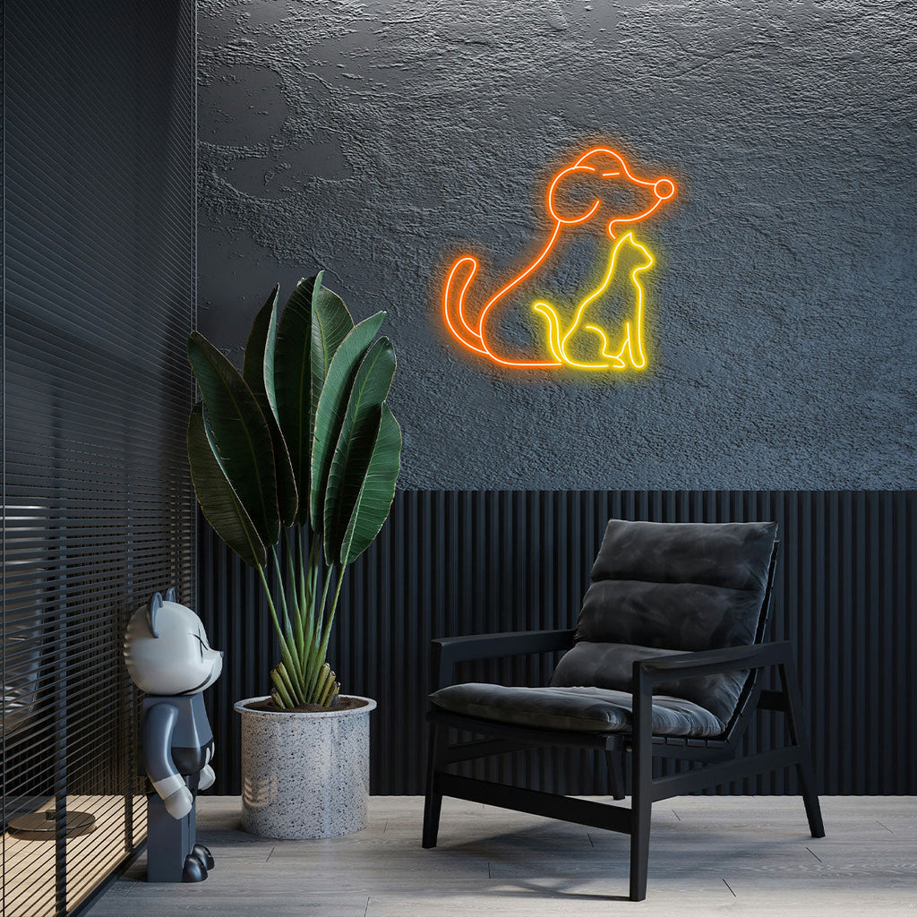 Dog Cat Pet Lover Room Wall Decor LED LED neon sign by NeonCS