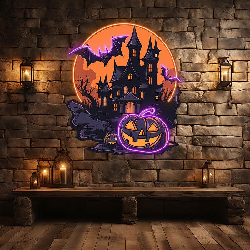 Dark Castle Halloween Light Spooky LED neon sign product image