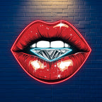 Romantic Diamond Lips Sign Ideal for LED neon sign by NeonCS