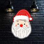 Kind Bearded Santa Claus Red Christmas LED neon sign product image