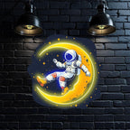 Lunar Explorer: Astronaut on the Moon LED neon sign product image