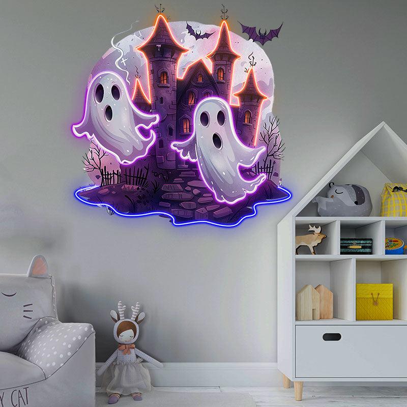 Haunted Ghost Castle Decoration Spooky LED neon sign product image