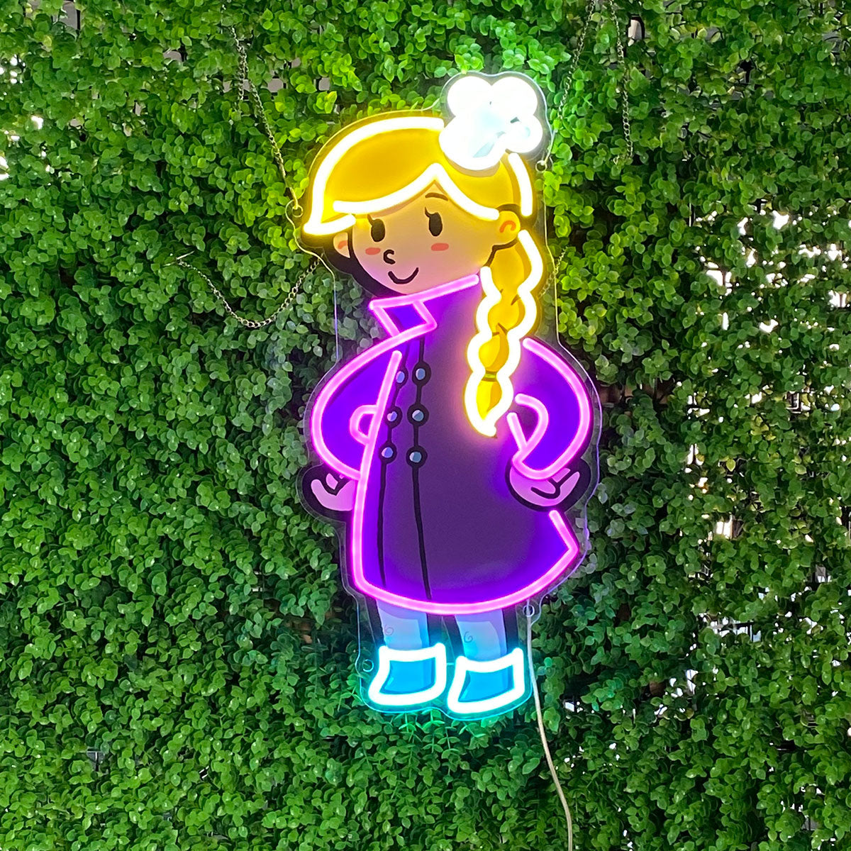 Cartoon Girl - Perfect for Bedroom LED neon sign product image