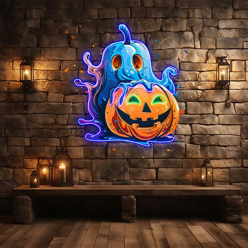 Pumpkin Good Friends Lights Holiday LED neon sign product image