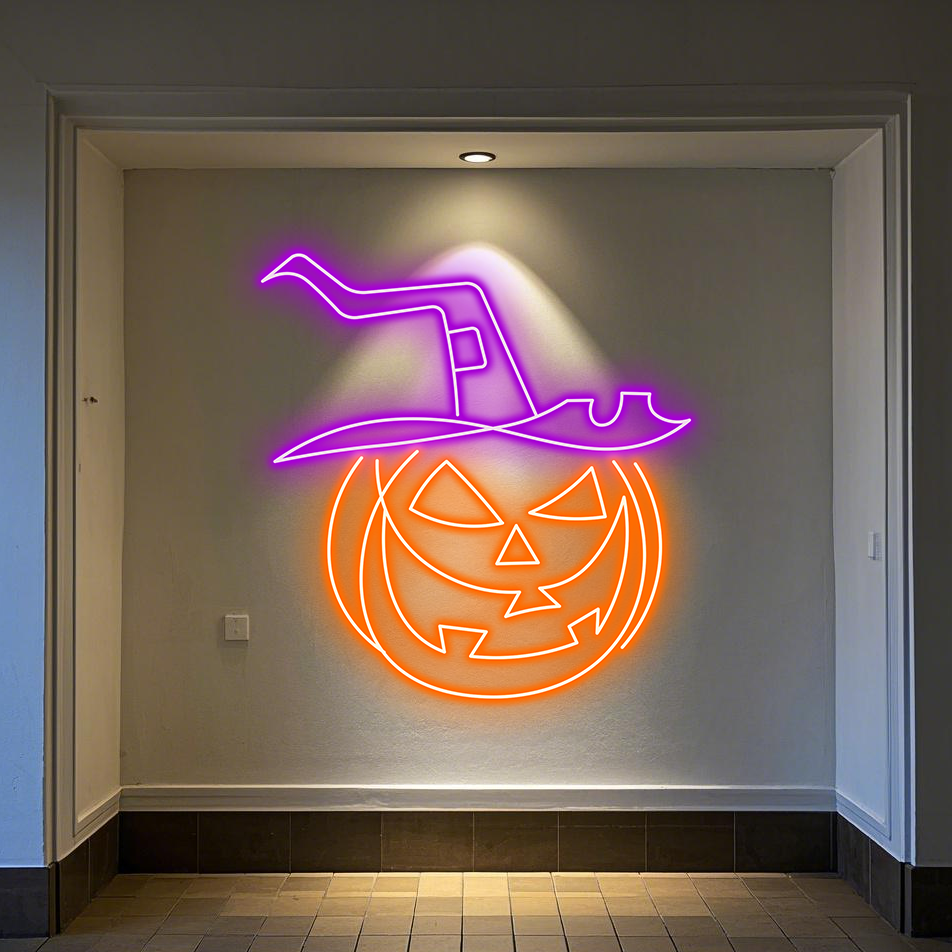 Halloween Pumpkin Head for Halloween LED neon sign product image
