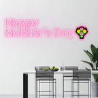 Happy Mother's Day Mothers Day Gift LED neon sign by NeonCS