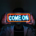 Come On" Neon Lighting Sign Table Box LED neon sign product image