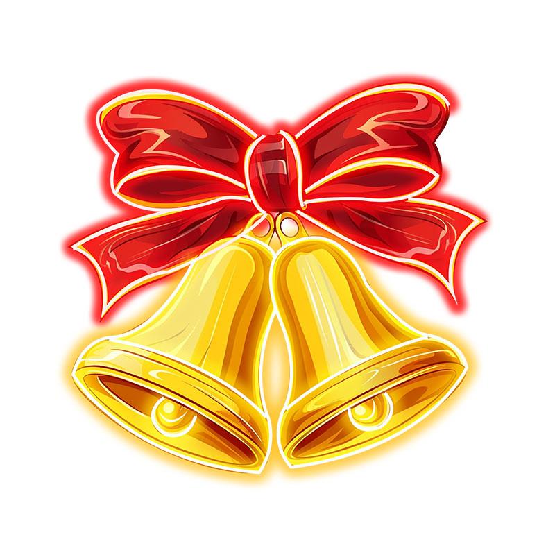 Christmas Bells Red Bow Tie Decoration LED neon sign product image