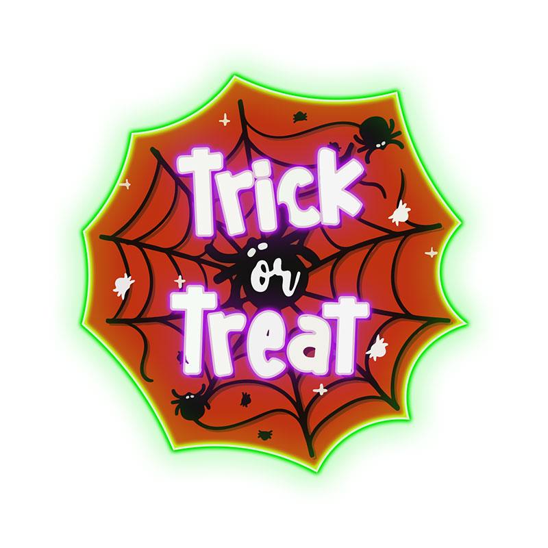Creepy Spider Web Spooky LED LED neon sign product image