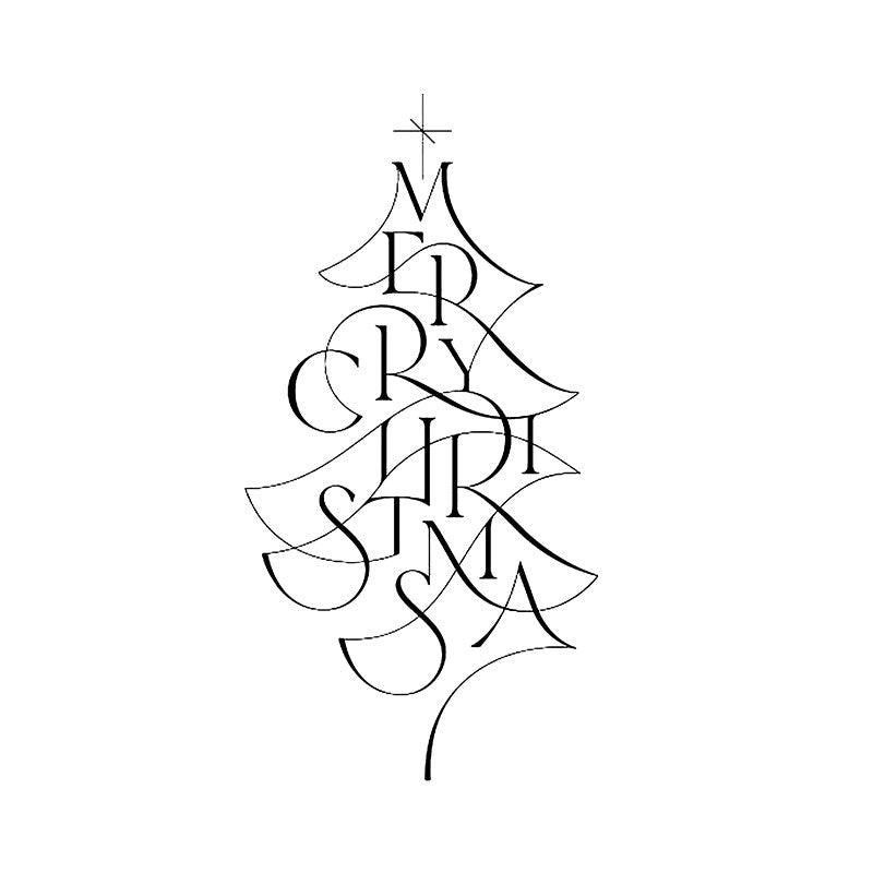 Alphabet Composition Christmas Tree LED neon sign product image