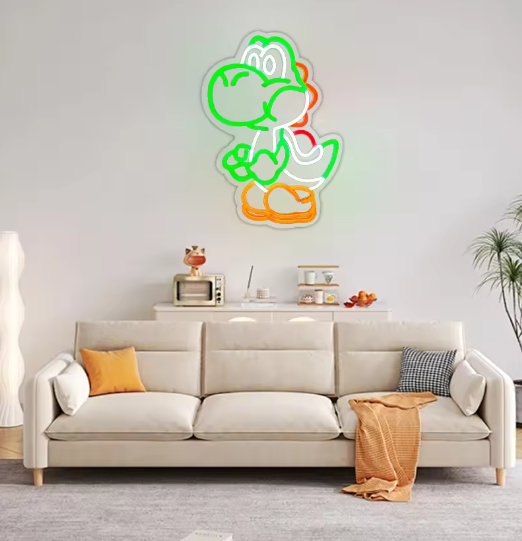 Dinosaur Cute Cartoon Acrylic Wall LED neon sign product image