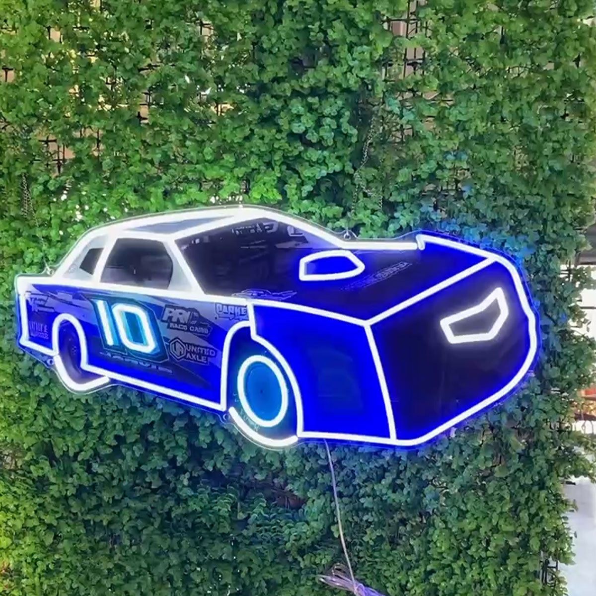 Blue Car Shaped for Car Enthusiast LED neon sign product image