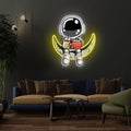 Astronaut Hamburger" Acrylic Artwork LED neon sign by NeonCS