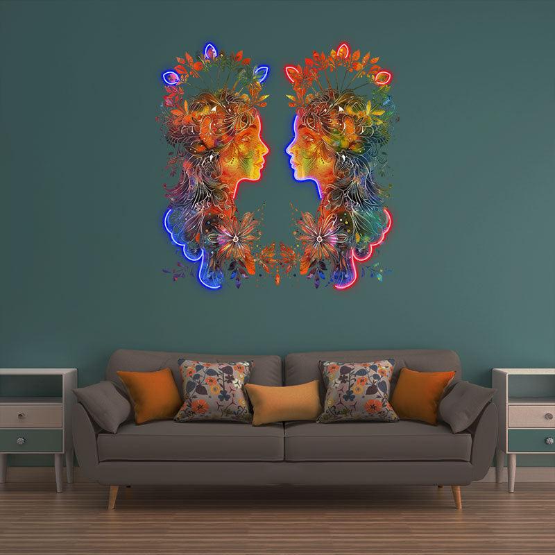 Gemini Light - Playful LED Zodiac Sign LED neon sign product image