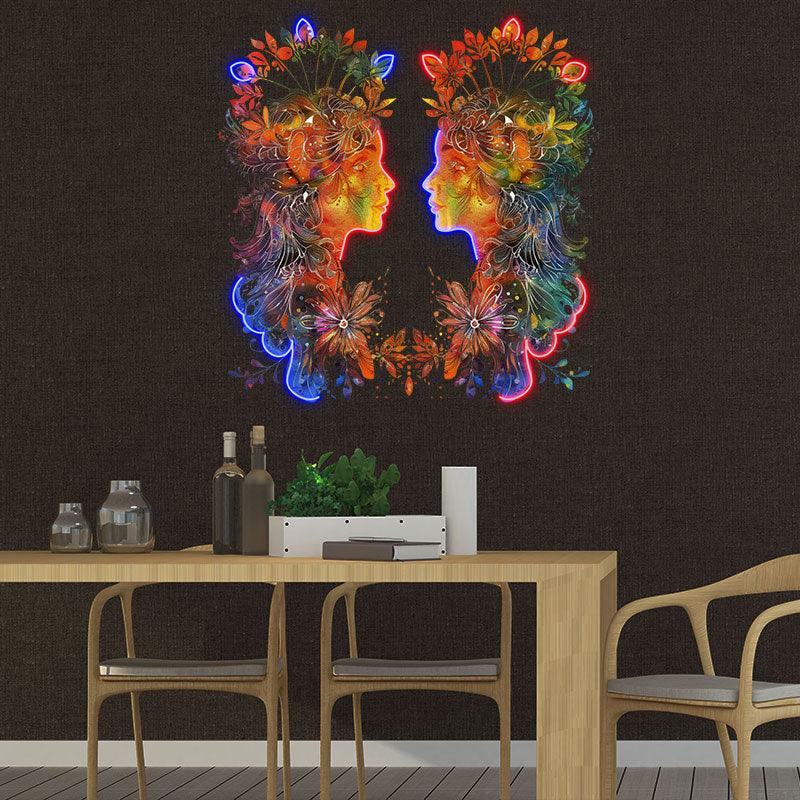 Gemini Light - Playful LED Zodiac Sign LED neon sign product image