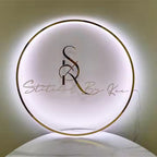 Customized Golden Stainless Steel 3d LED neon sign product image