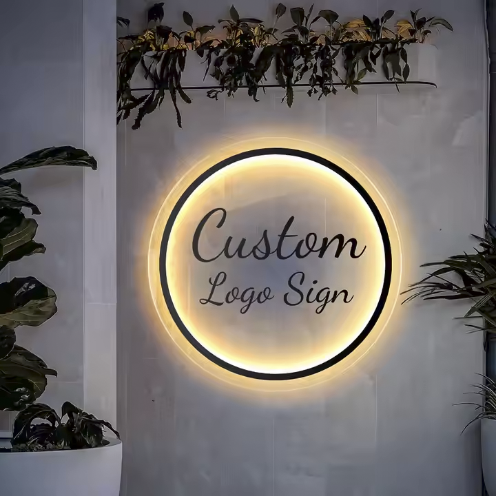 Custom Circle Acrylic Letters Custom LED neon sign by NeonCS