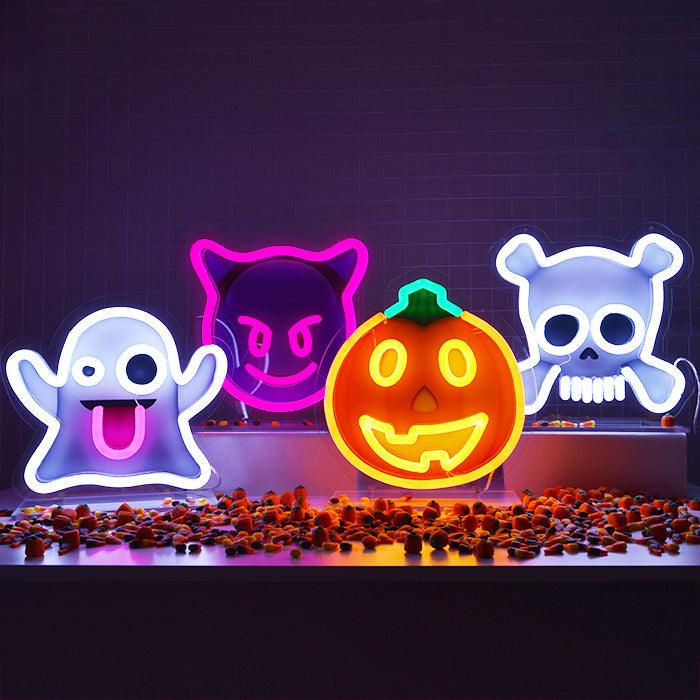 Halloween Emojis LED neon sign product image
