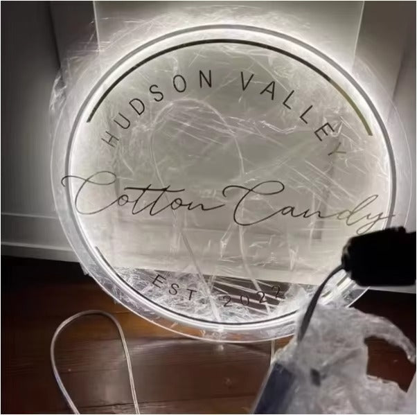 Customized Golden Stainless Steel 3d LED neon sign product image