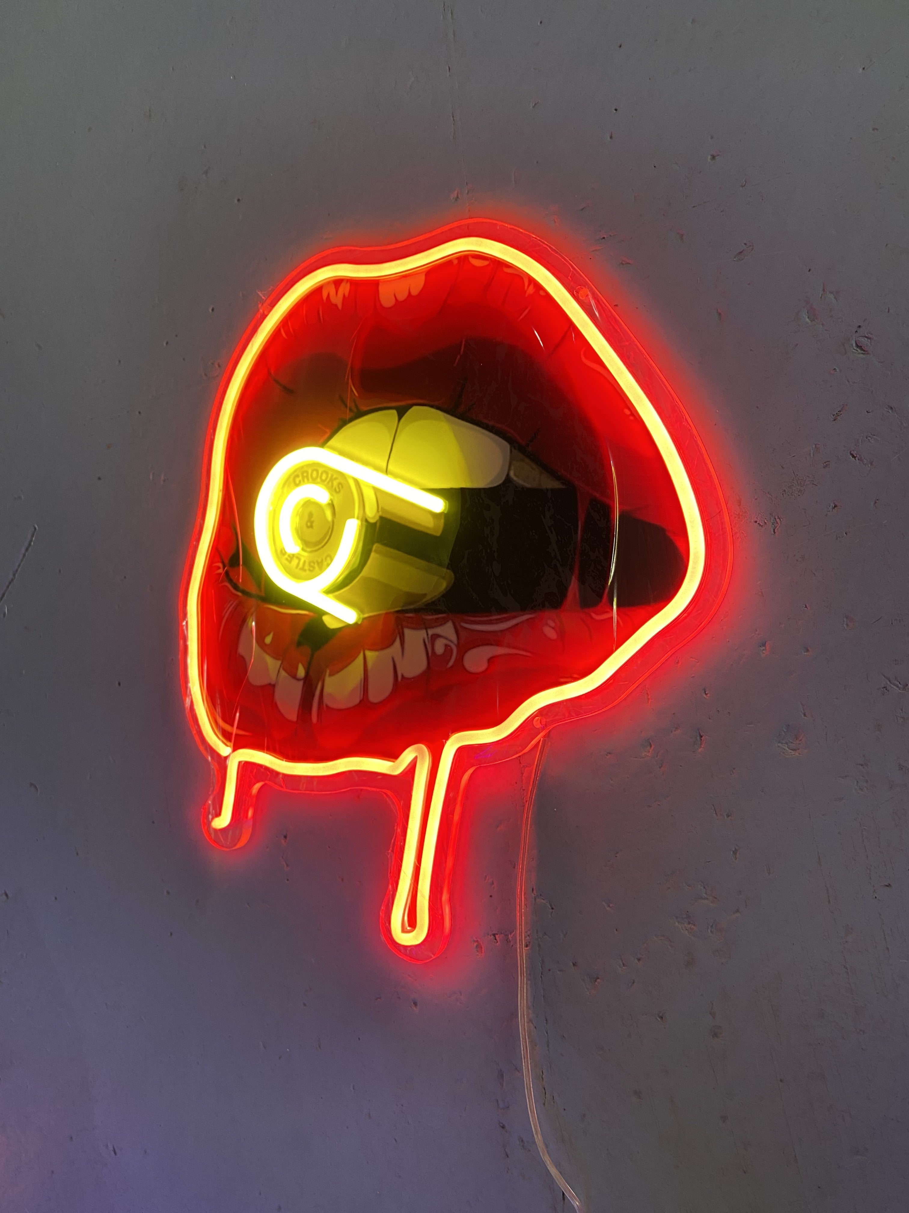 Sexy Lips - Lipstick in Mouth Glam LED neon sign product image