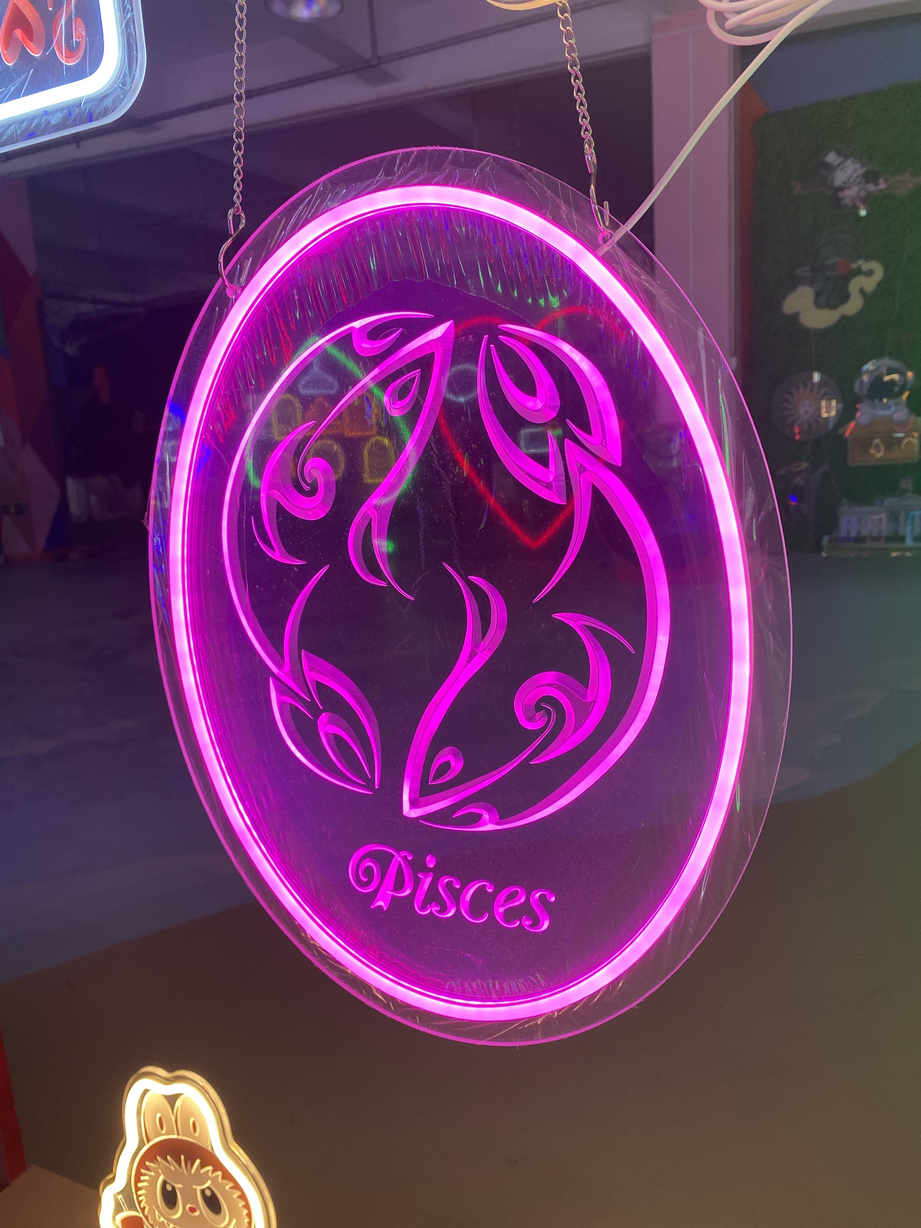 Pisces Zodiac Sign 3d Relief LED neon sign product image