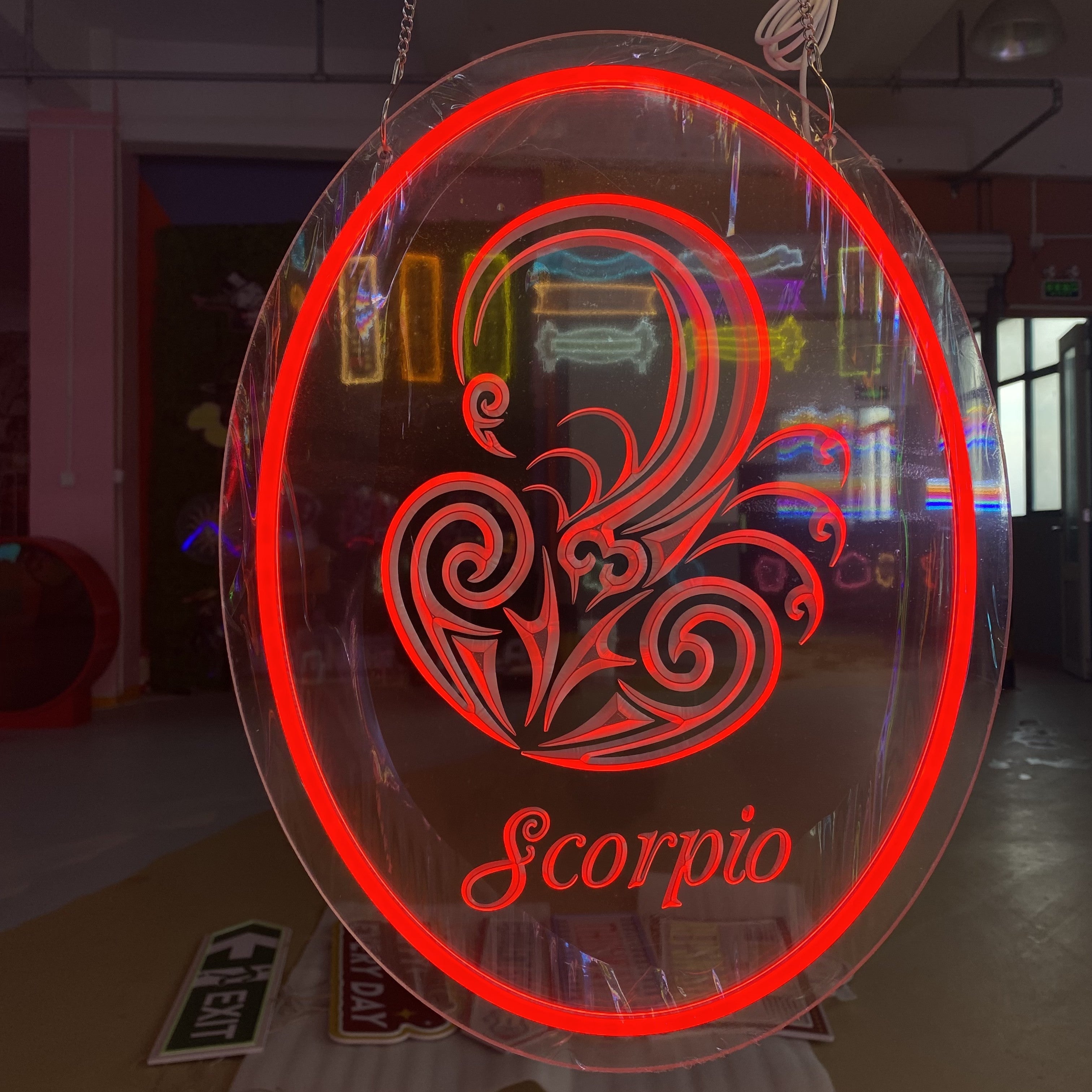 Scorpio 3d Engraved - Zodiac LED Sign LED neon sign product image