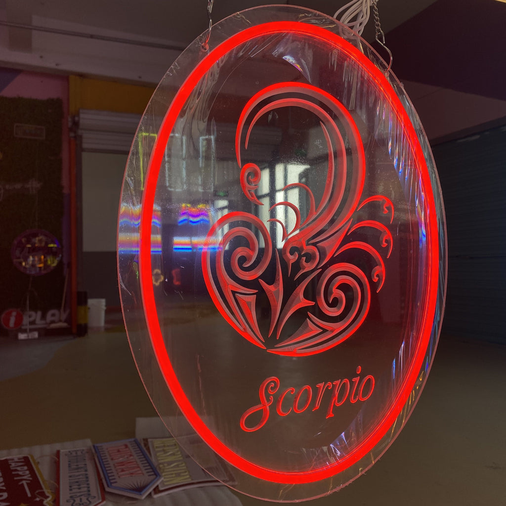 Scorpio 3d Engraved - Zodiac LED Sign LED neon sign product image