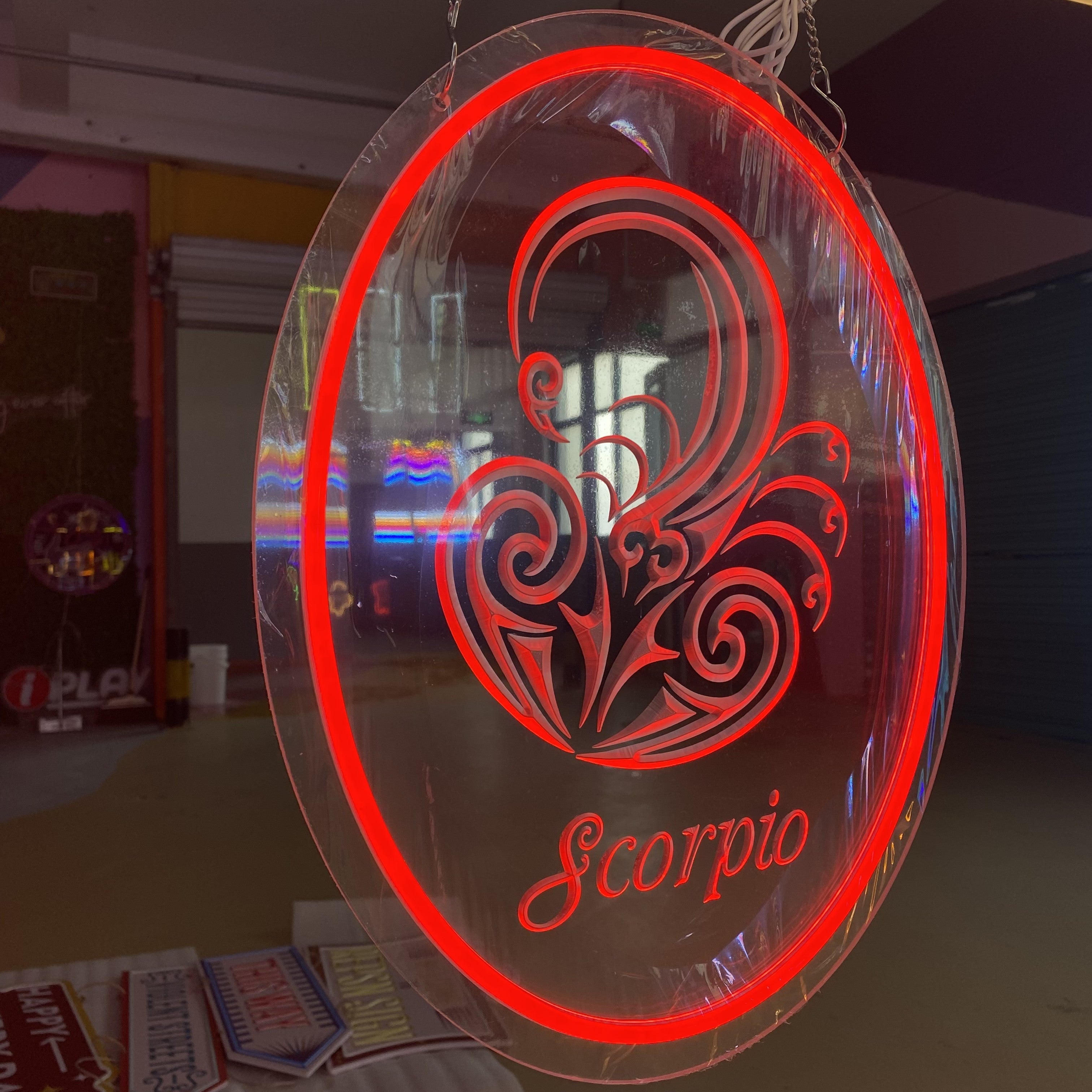 Scorpio 3d Engraved - Zodiac LED Sign LED neon sign product image