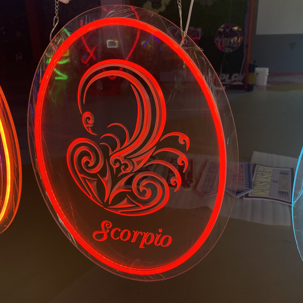Scorpio 3d Engraved - Zodiac LED Sign LED neon sign product image