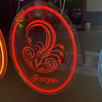 Scorpio 3d Engraved - Zodiac LED Sign LED neon sign product image