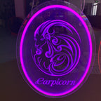 Capricorn 3d Engraved - Zodiac LED LED neon sign by NeonCS