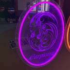 Capricorn 3d Engraved - Zodiac LED LED neon sign product image