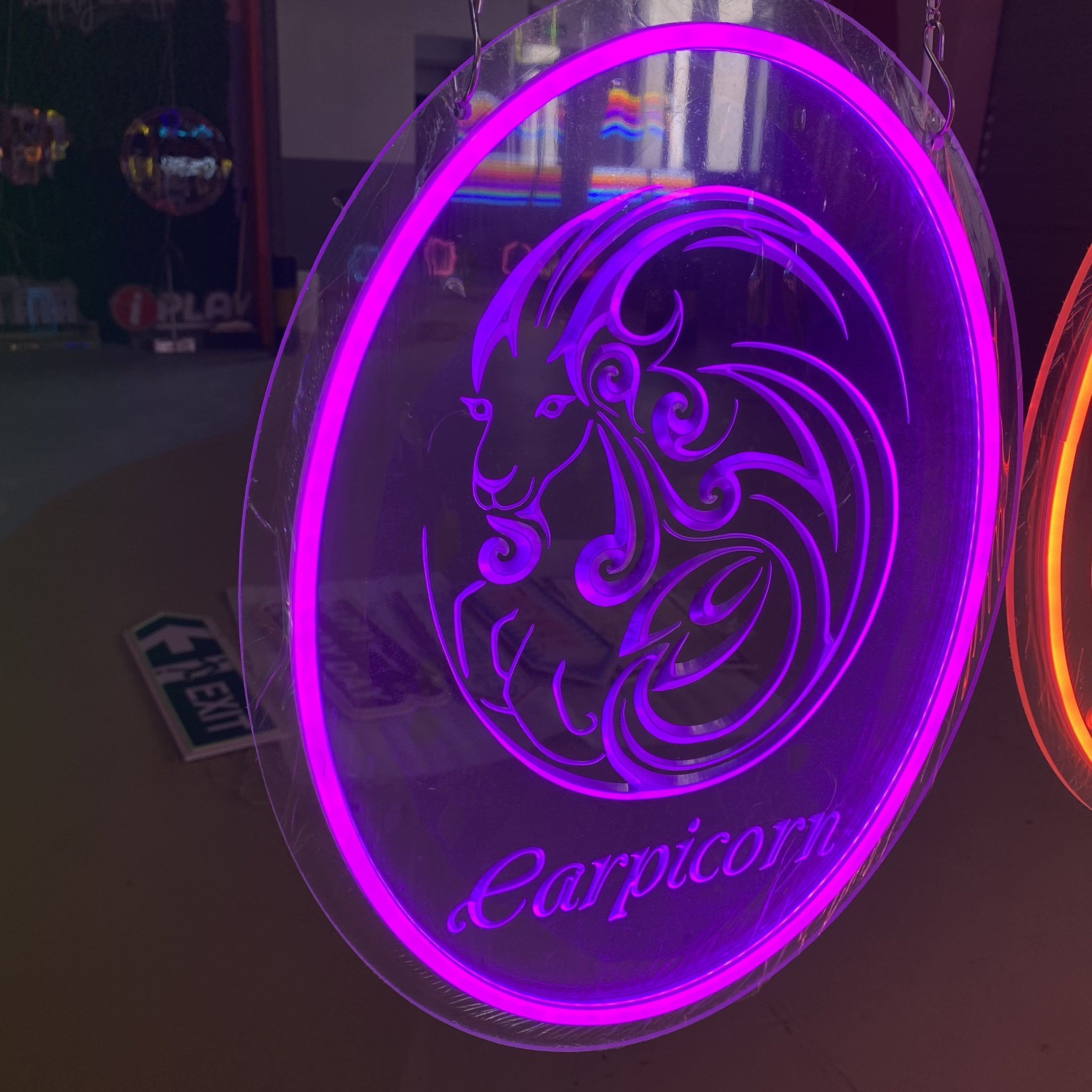 Capricorn 3d Engraved - Zodiac LED LED neon sign product image