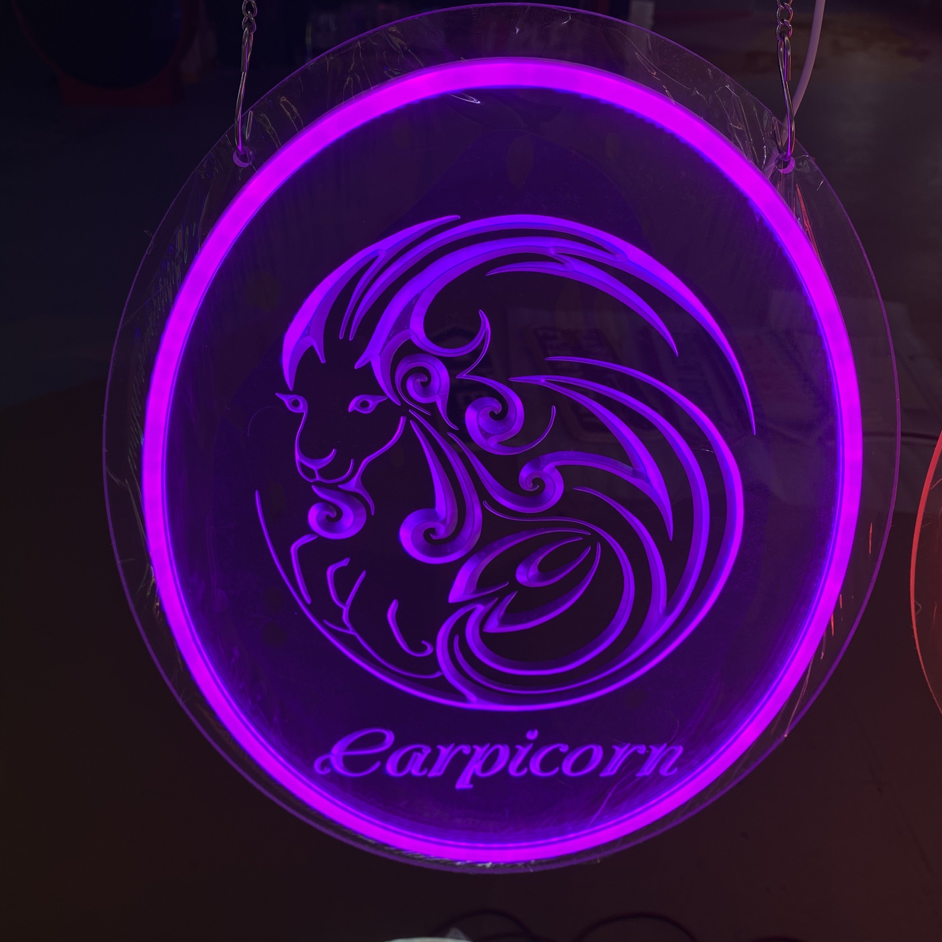 Capricorn 3d Engraved - Zodiac LED LED neon sign product image