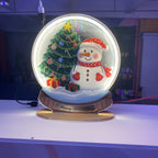 Snowman & Christmas Tree Crystal Ball LED neon sign by NeonCS