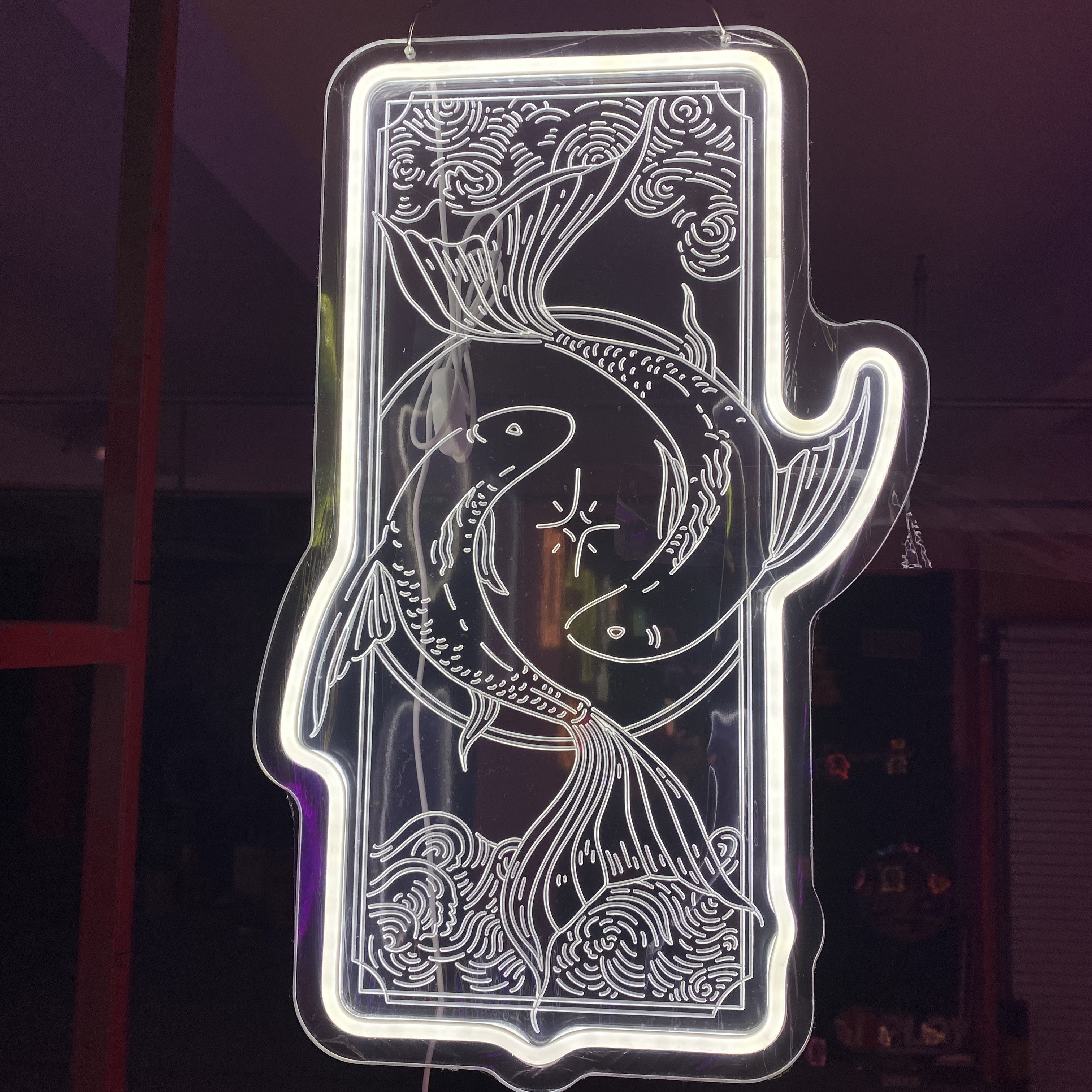 Pisces Zodiac Sign 3d Relief LED neon sign by NeonCS