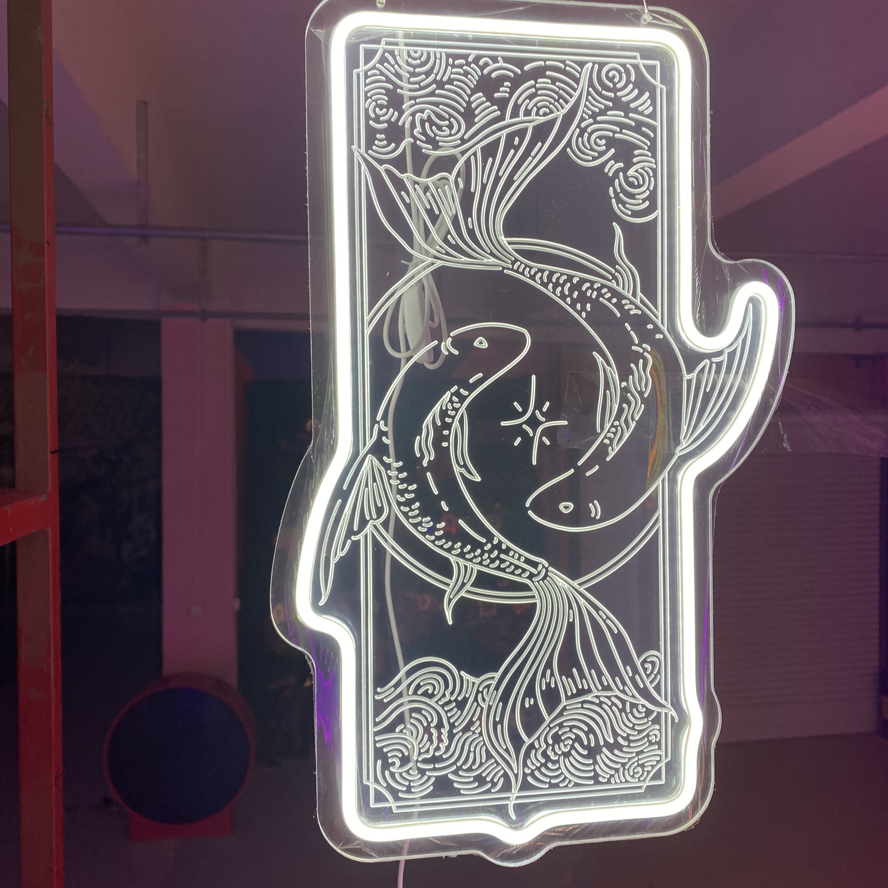 Pisces Zodiac Sign 3d Relief LED neon sign product image