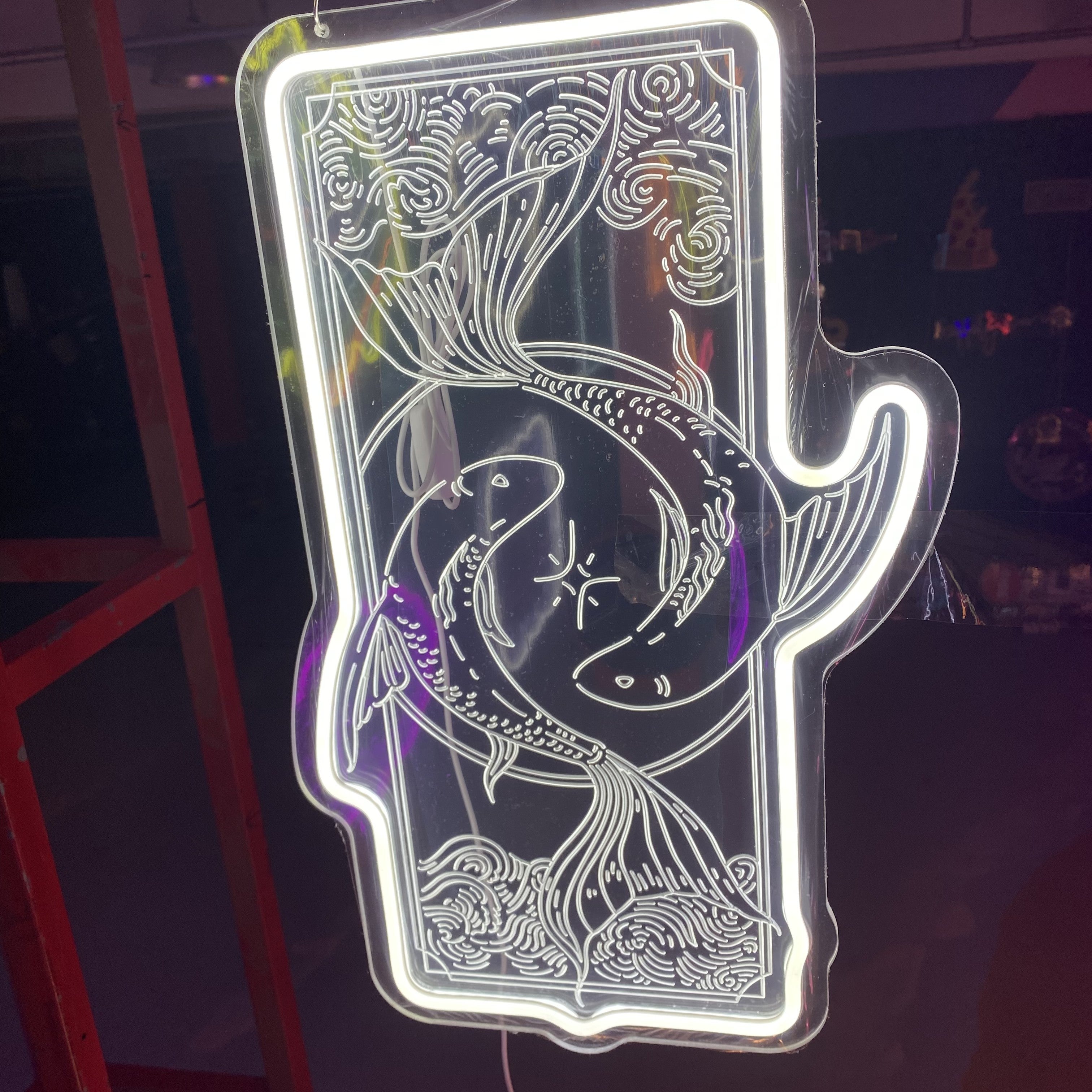 Pisces Zodiac Sign 3d Relief LED neon sign product image