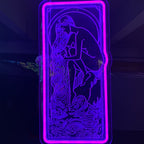 Purple Aquarius Girl - Zodiac LED neon sign by NeonCS